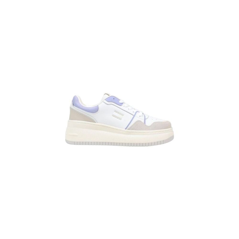 Tommy Hilfiger Jeans White Suede Leather Chunky Women's Sneakers